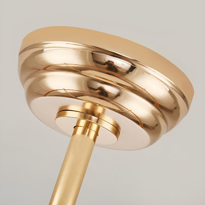 Gold Crystal Oscillating Ceiling Fan Light