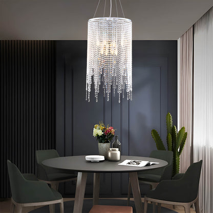 Luxury Linear Round Contemporary Island Crystal Chandelier