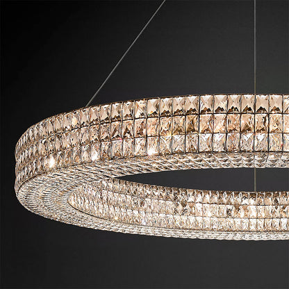 Luxury Style One Ring Crystal Chandelier - Living room