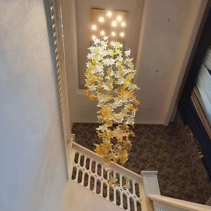 Maple Leaf shaped Ceiling Lamp Foyer Chandelier