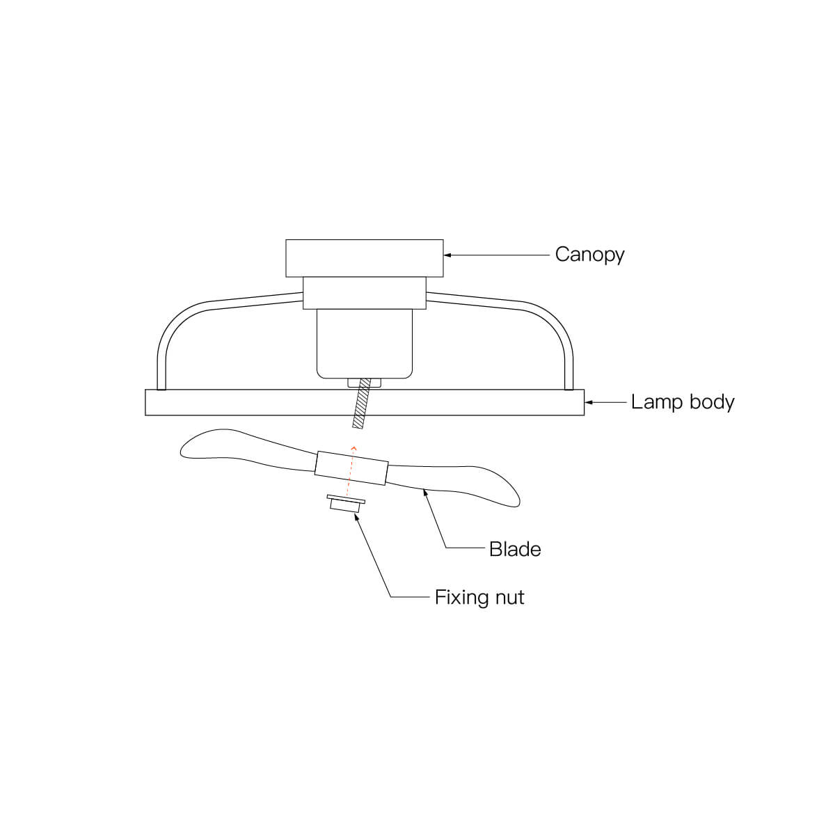 Modern Circular Ceiling Fan Light With Remote Control