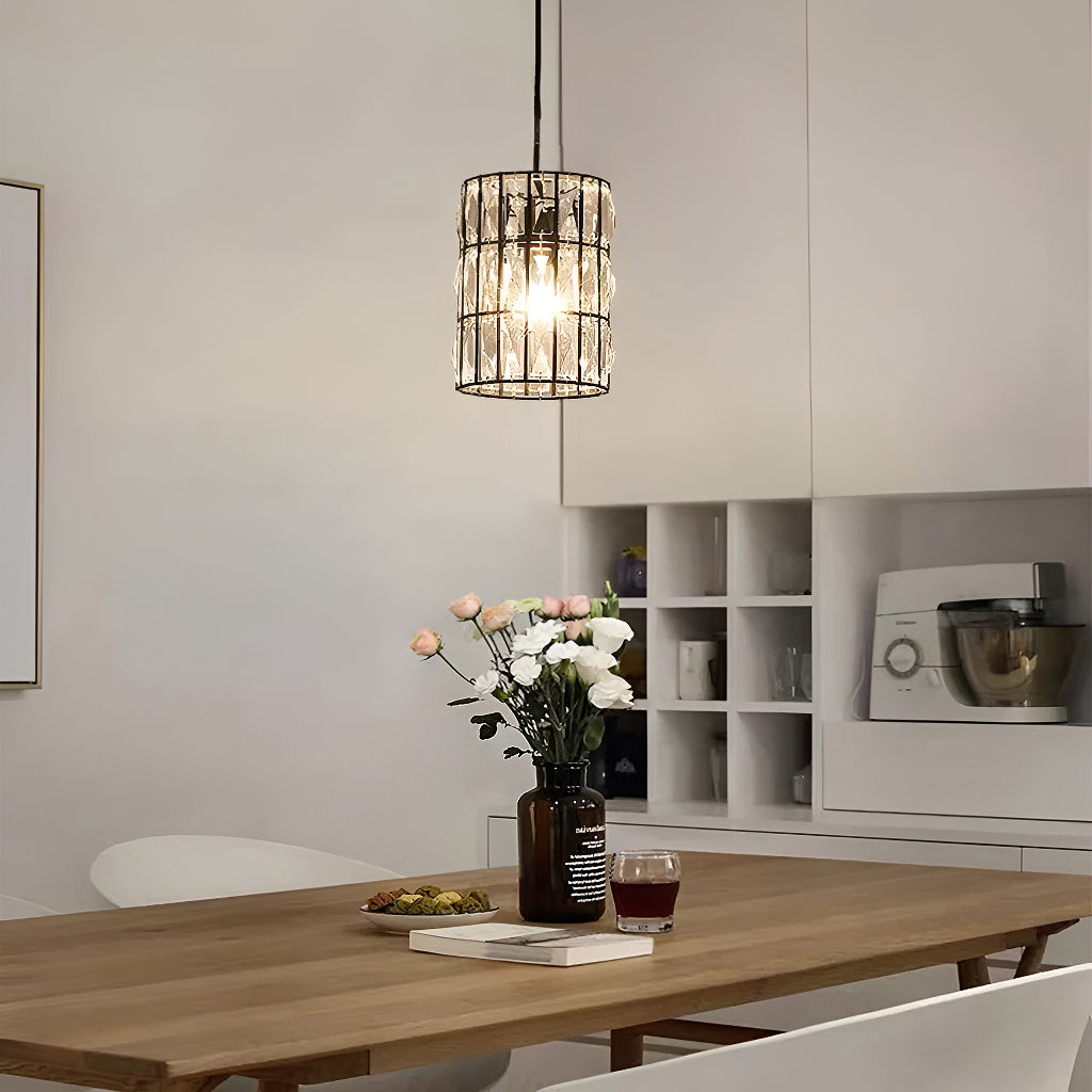 Modern Creative Crystal Chandelier - Line Pendant Light