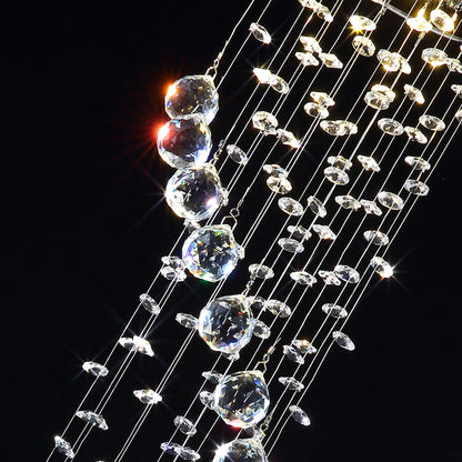 Spiral Raindrop Chandelier - Raindrop Crystal Chandelier