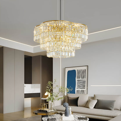 Modern Luxury Gold Crystal  Chandelier