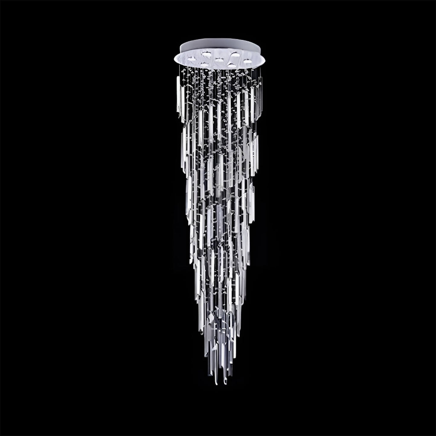 Modern Spiral Crystal Chandelier - Staircase Chandelier