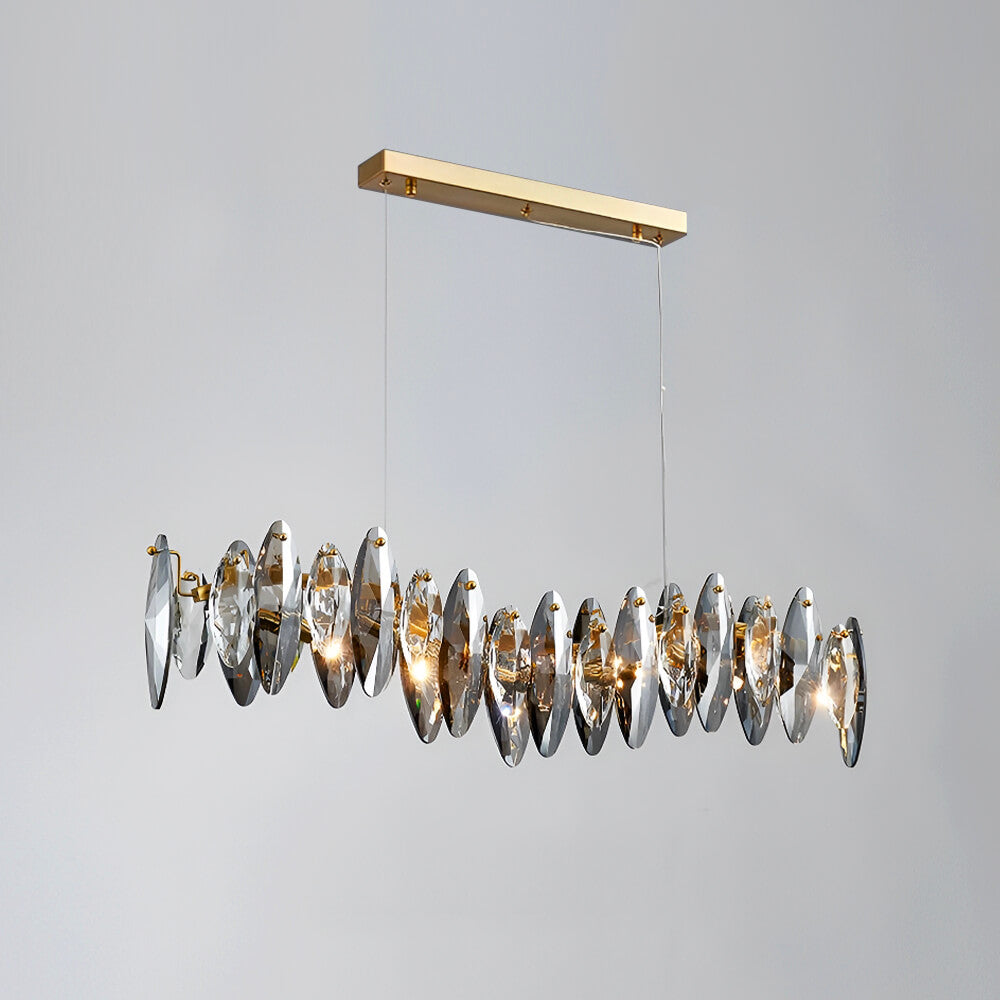 Modern Unique Wave Crystal Chandelier