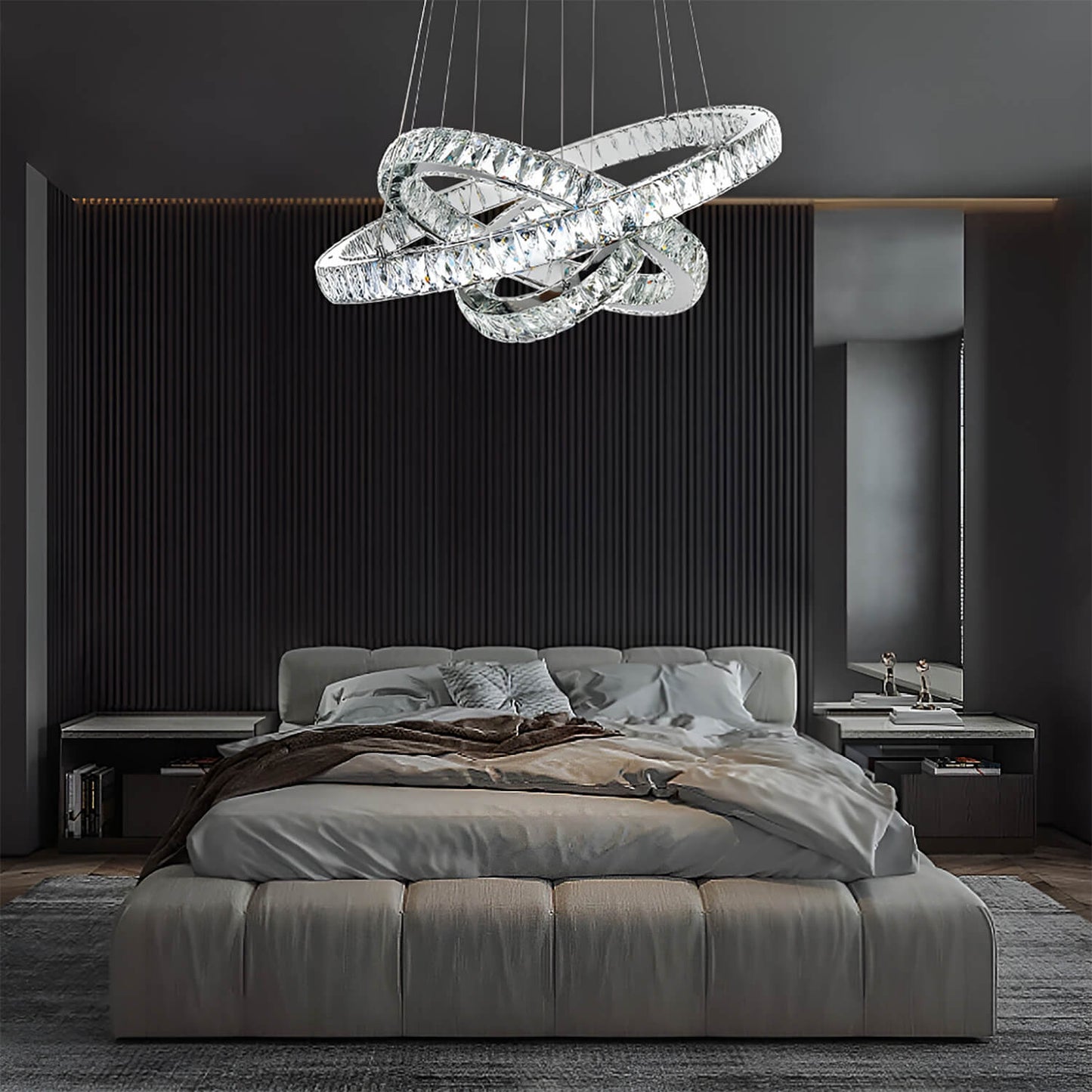 Neptune Three Rings Chandelier