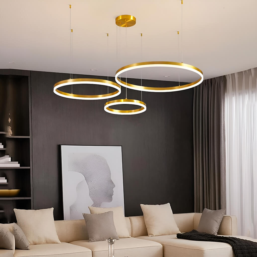 Nordic Elegance Modern Tiered Rings Pendant Light for Stylish Living Spaces