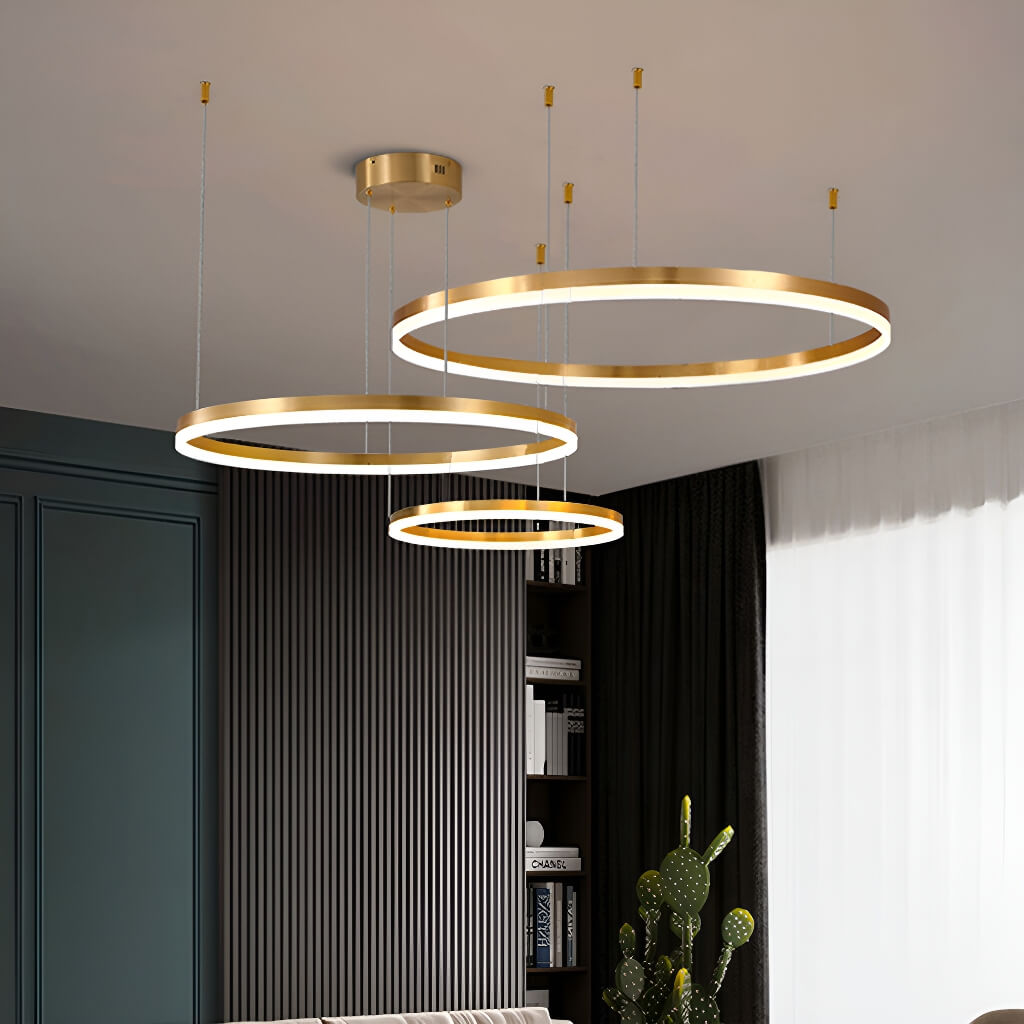 Nordic Elegance Modern Tiered Rings Pendant Light for Stylish Living Spaces