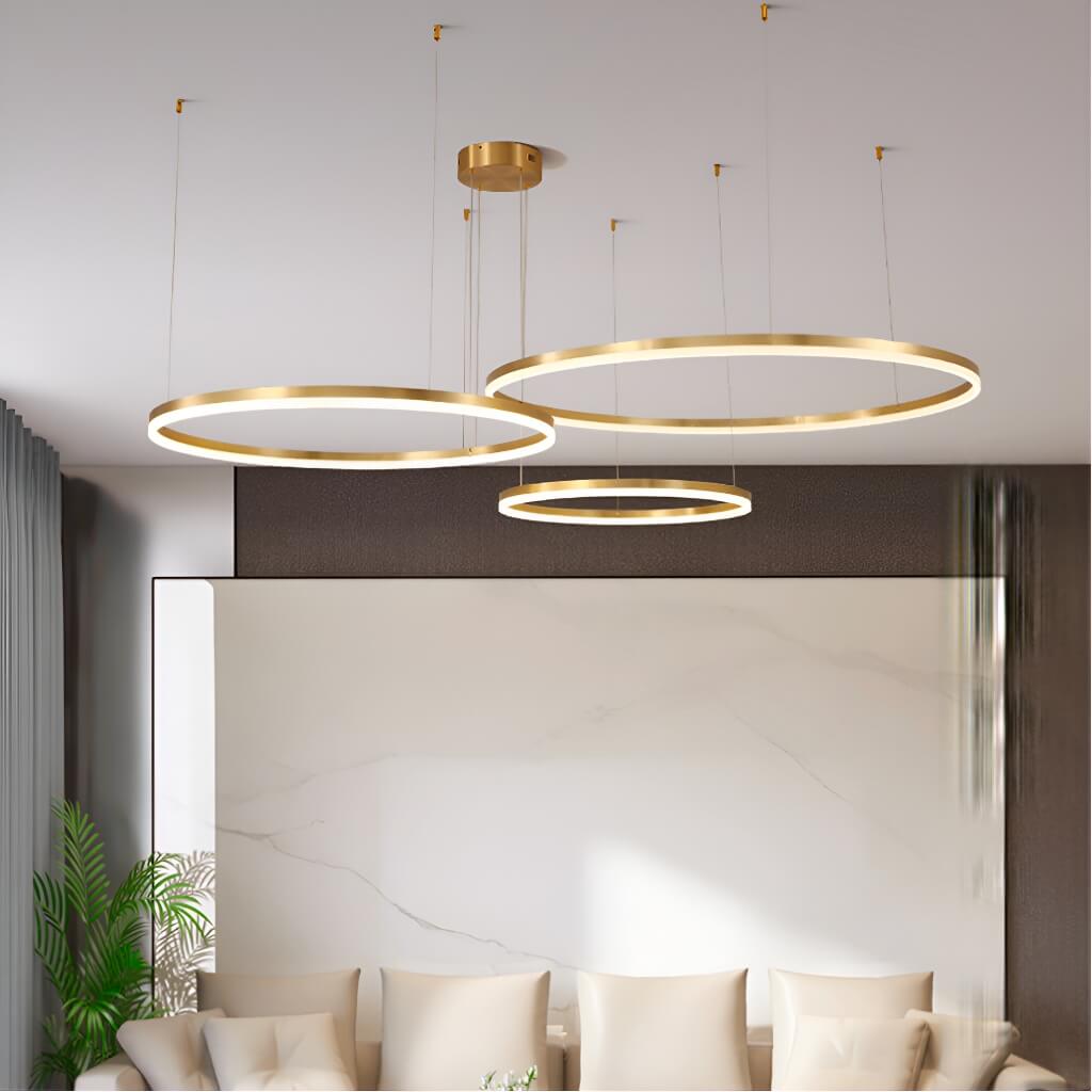 Nordic Elegance Modern Tiered Rings Pendant Light for Stylish Living Spaces