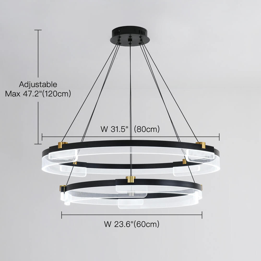 One Ring & Two Rings Pendant Light Fixture