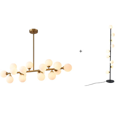 Glass Globes Linear Chandelier